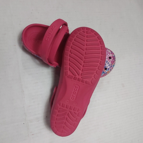 Crocs Karin Mary Jane Slip-on Clogs, Pink Leopard Lightweight Sandals Si… - Picture 12 of 13
